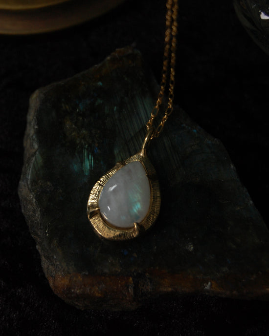 Selene Talisman // Rainbow Moonstone
